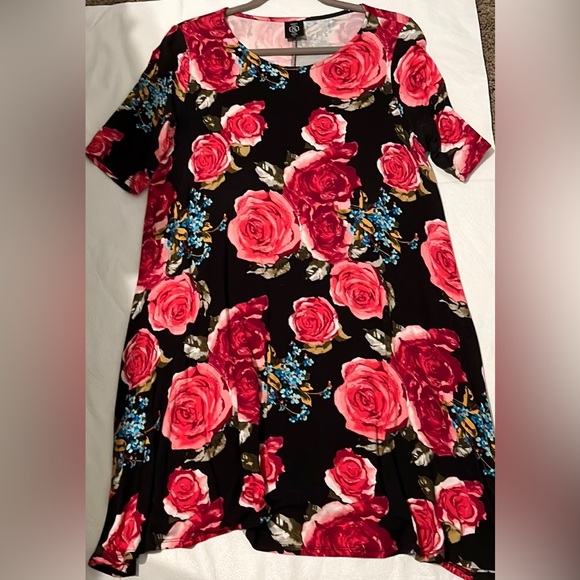 Agnes & Dora floral tunic dress XL - Picture 1 of 2